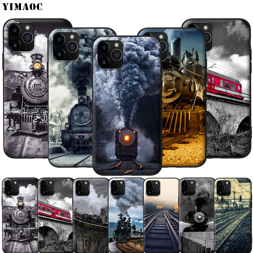 Винтажный силиконовый мягкий чехол YIMAOC для iPhone 12 Mini 11 Pro XS Max XR X 8 7 6 6S Plus 5 |