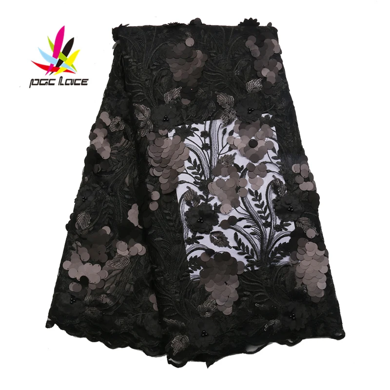 Африканские блестки кружева ткань 2019 высокого качества Кружева французская