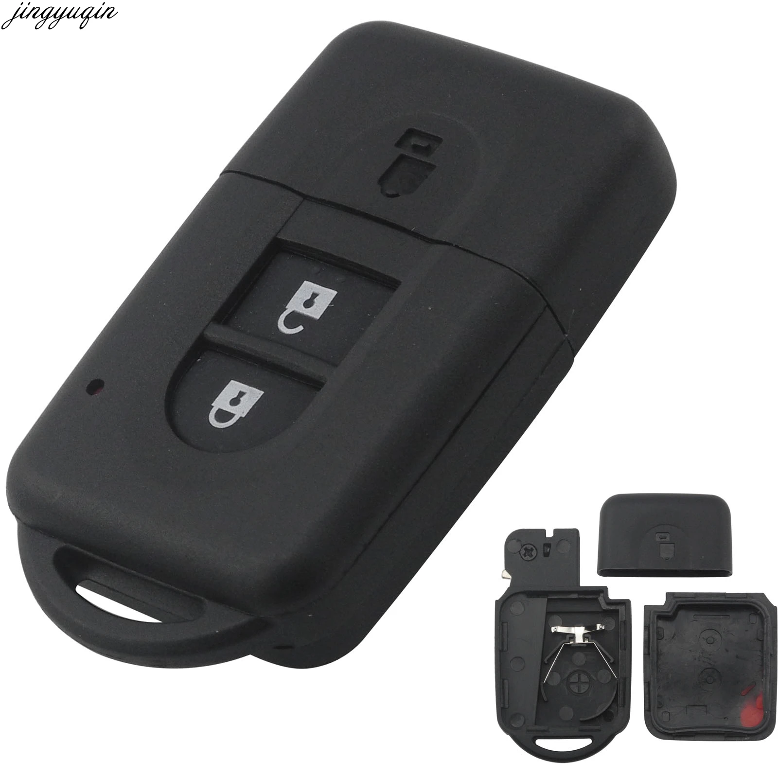 

Jingyuqin 2 Button New Replacement Remote Car Key Shell Fob Case For Nissan MICRA Xtrail QASHQAI JUKE DUKE NAVARA
