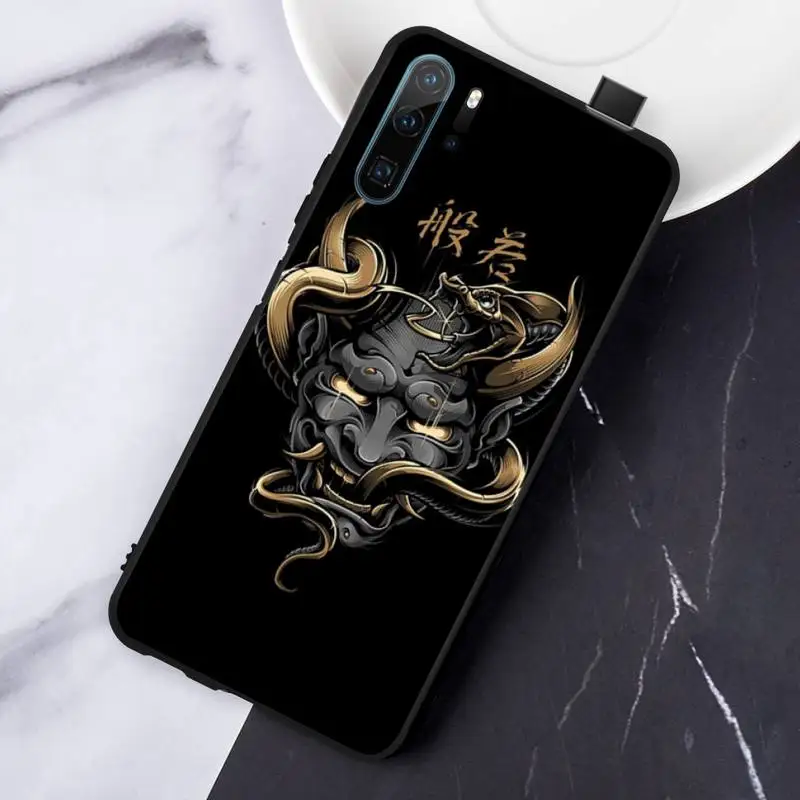 

Japanese samurai oni mask coque Phone Case For Huawei honor Mate P 10 20 30 40 Pro 10i 9 10 20 8 x Lite