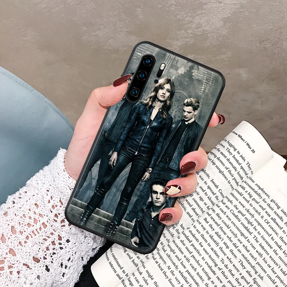 

temperde shadowhunters Phone Case For Huawei P Mate Smart 10 20 30 40 Lite Z 2019 Pro black Coque Painting Back Fashion Bumper