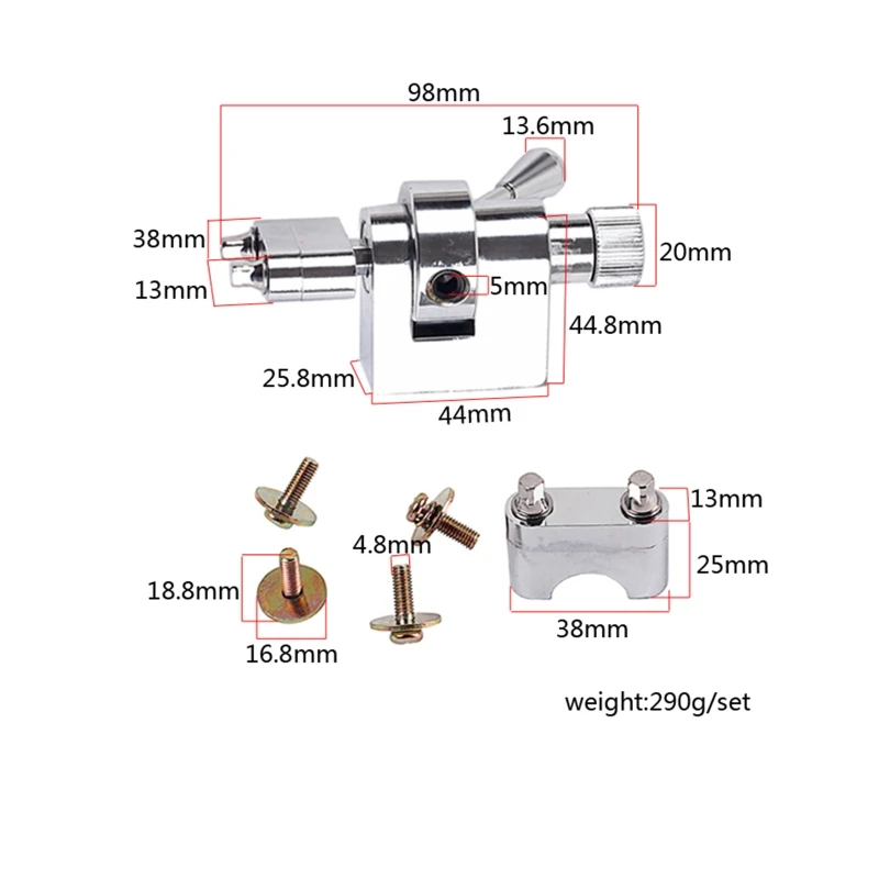 

Metal Drum Set Rocker Adjuster Tightening Tape Regulator with Mounting Screws