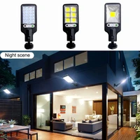 3072 cob solar street lights outdoor security light wall lamp waterproof pir motion sensor outdoor solar lamp for garden house
