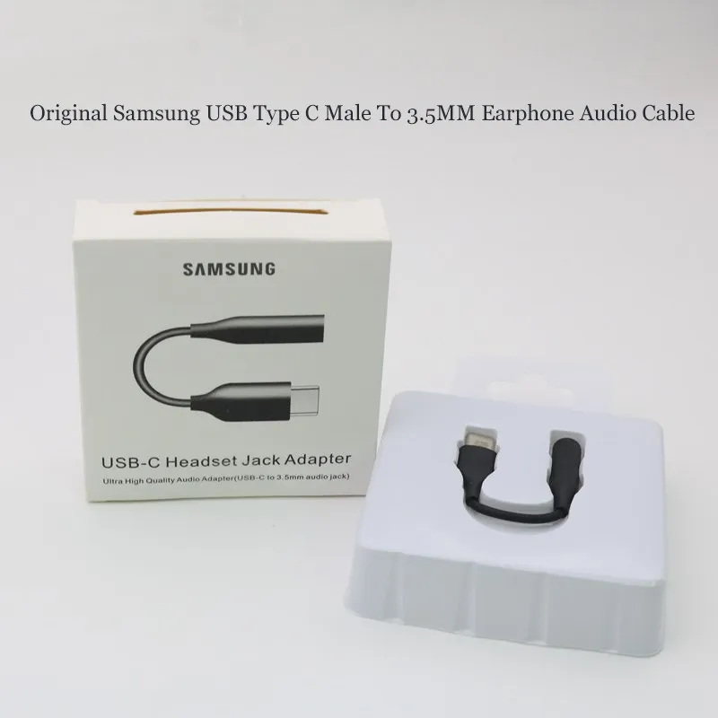 

For Sam sung Type-C to 3.5mm AUX Headphones Adapter For SAMSUNG NOTE 10 Plus A90 A80 A60 Type C To 3.5 Jack Earphone Audio cable