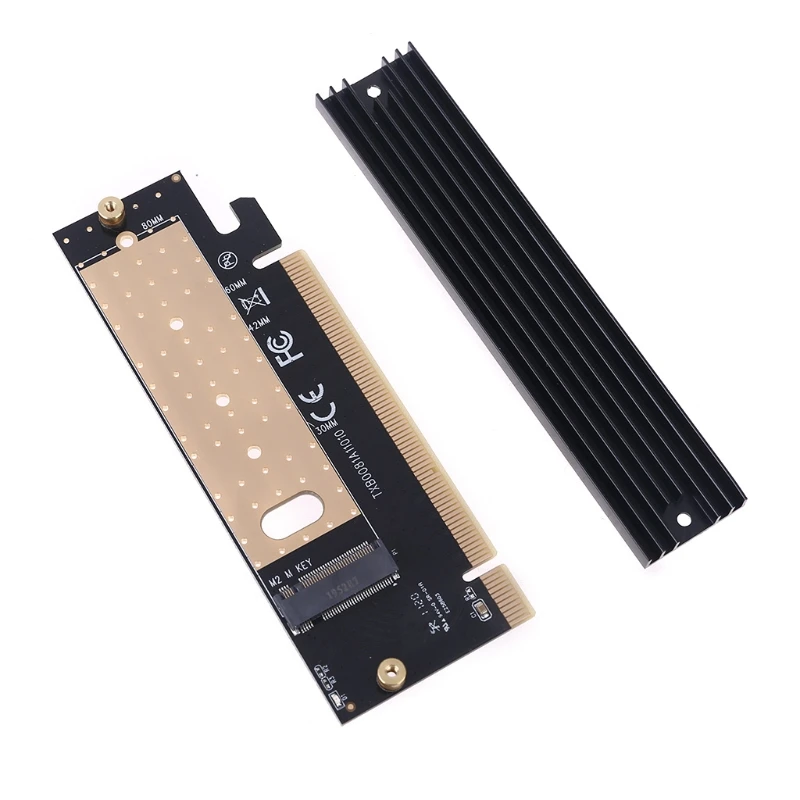

Add On Card M.2 NVMe SSD NGFF to PCIE X16 Adapter M Key Interface Expansion Card Support 2230 2280