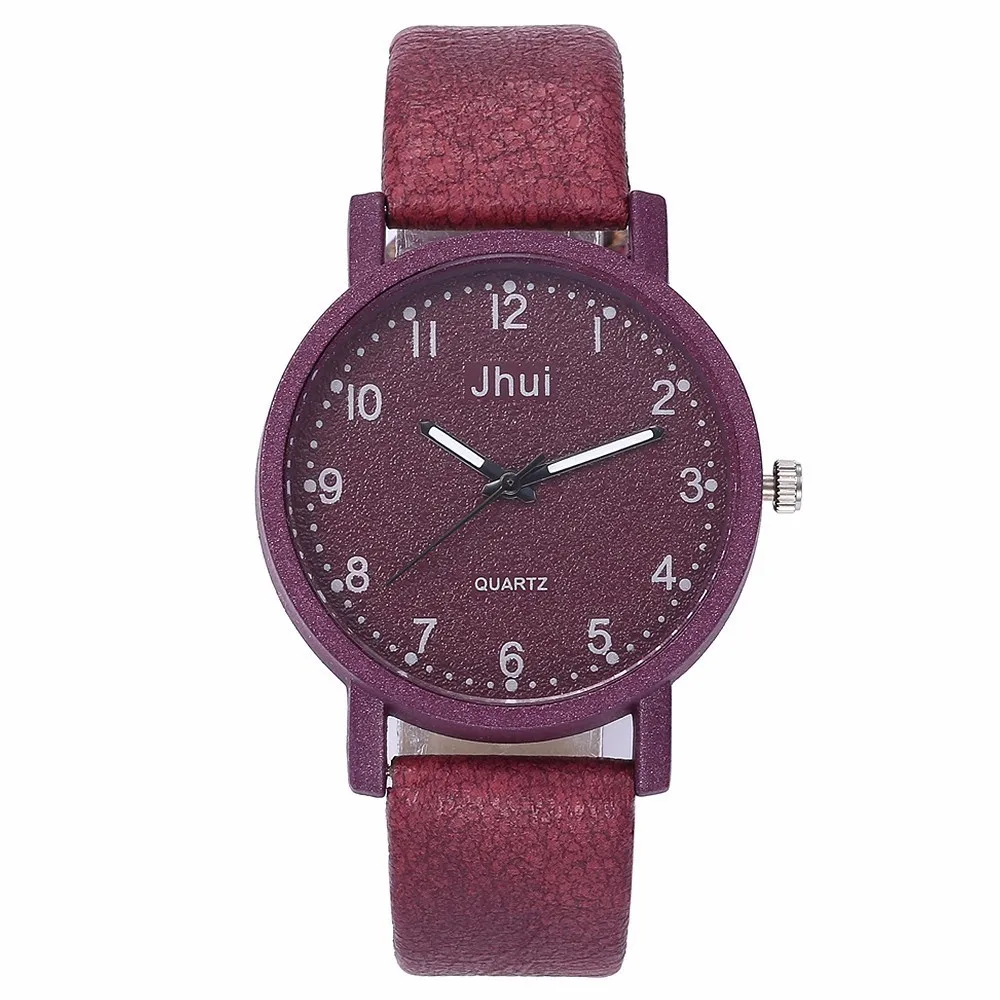 

2019 new hot fashion women's simple watch casual leather quartz watch gift clock Relogio Feminino wholesale