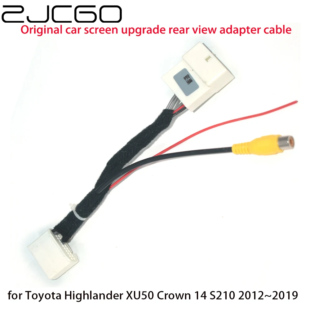 Автомобильный адаптер для камеры заднего вида с RCA кабелем Toyota Highlander Crown 14 S210