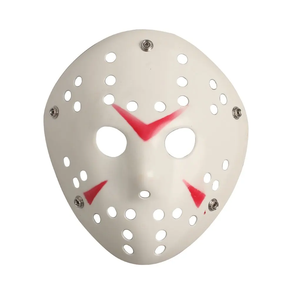 Белый Jason Voorhees Маска Косплей пятница 13th ужас хоккейный костюм тушь на Хэллоуин для взрослых маскарадные Вечерние - Цвет: Белый