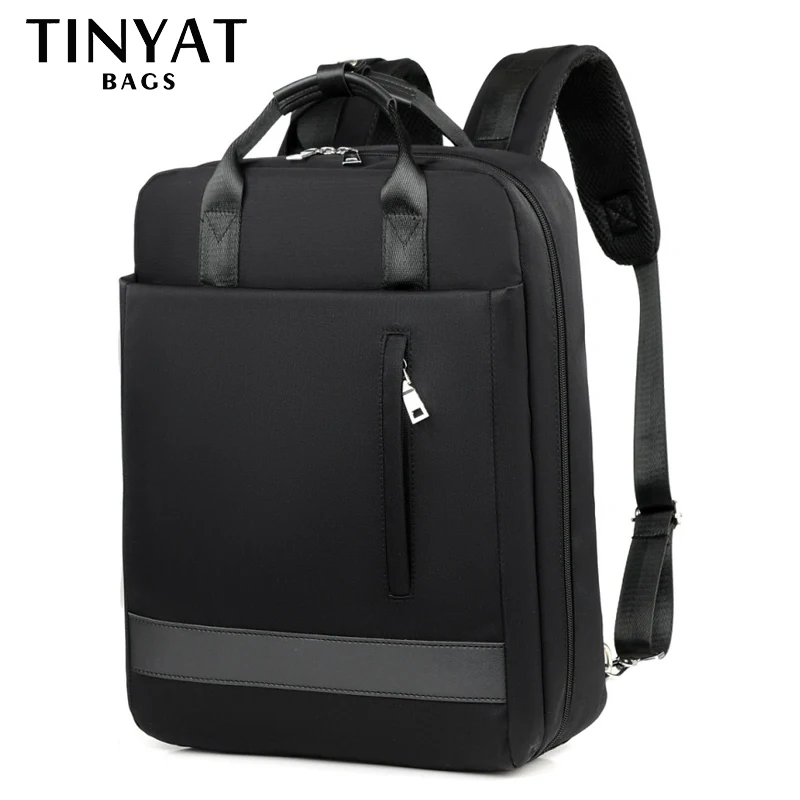 

TINYAT Mens laptop backpack USB for 15.6 inch Man backpack Bag 90c open Business Shoulder backpack Male BagPack Travel Mochila