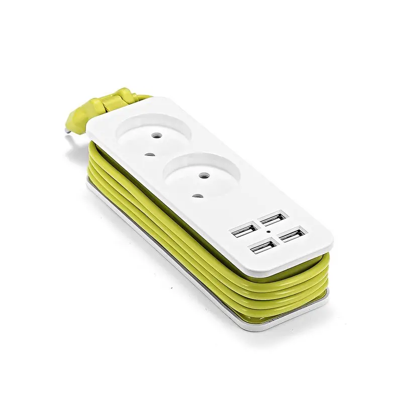 Штепсельная Вилка европейского стандарта USB розетка Электрическая защита розетки от скачков напряжения удлинительные розетки USB смарт-мобильный телефон настенное зарядное устройство Настольный концентратор