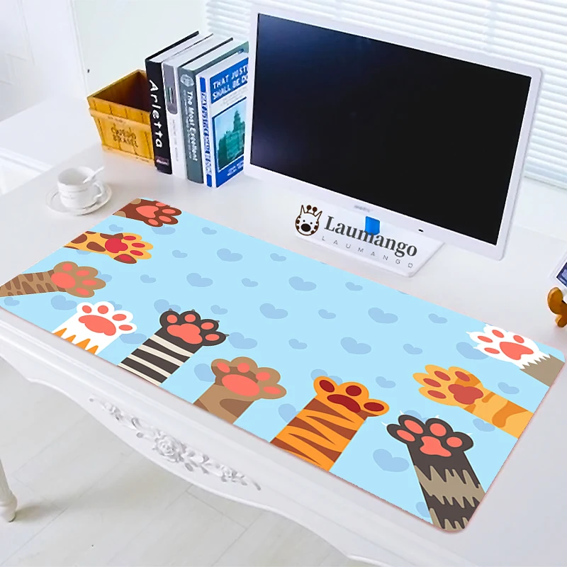 

Cute Cats Paw Mouse Pad Computer Laptop Game Creative comfortable Mouse Pad 30x60x2cm Mousepad gaming accessories desk table mat