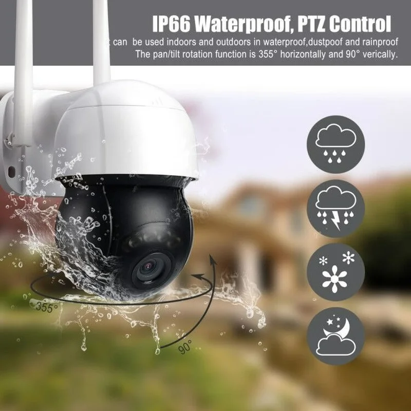 Продажа 3MP HD Wifi Экшн-камера Tuya Smart Life PTZ Dome Outdoor Google Home Alexa Security IP CCTV Cam с автоматическим отслеживанием