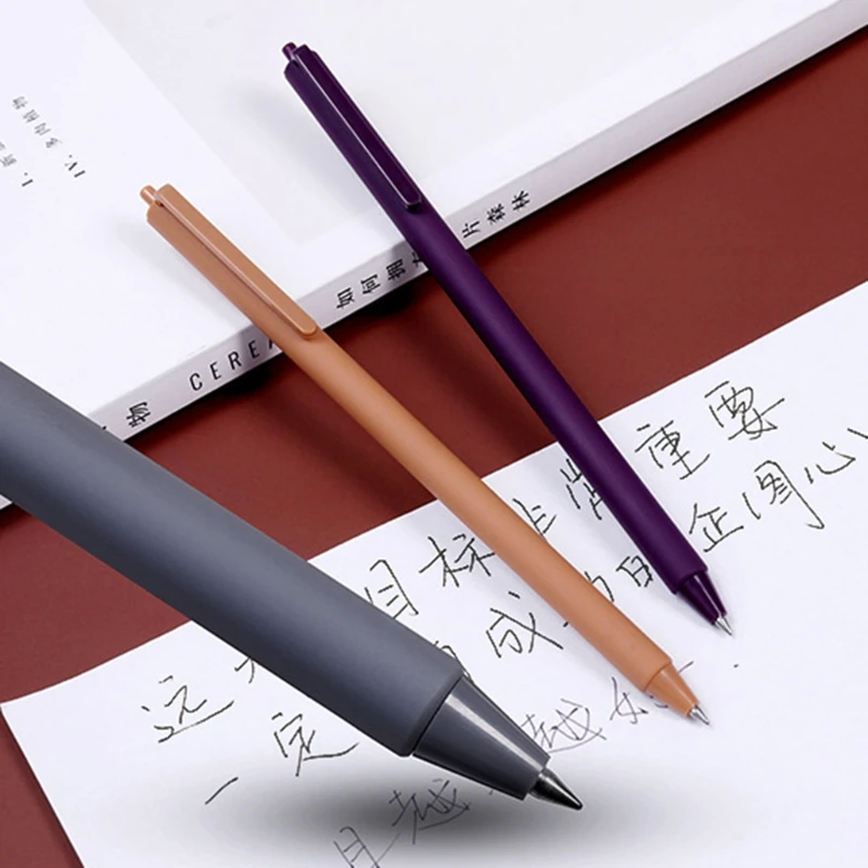 

W3JD 5 Pcs/Set 0.5mm Refill Gel Pen Ballpoint Signature Writing Tool Business Office School Stationery Student Gifts