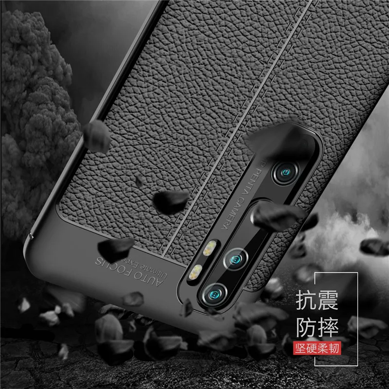 Для xiaomi mi note 10 чехол силиконовый ударопрочный для телефона задняя крышка Funda Note Pro