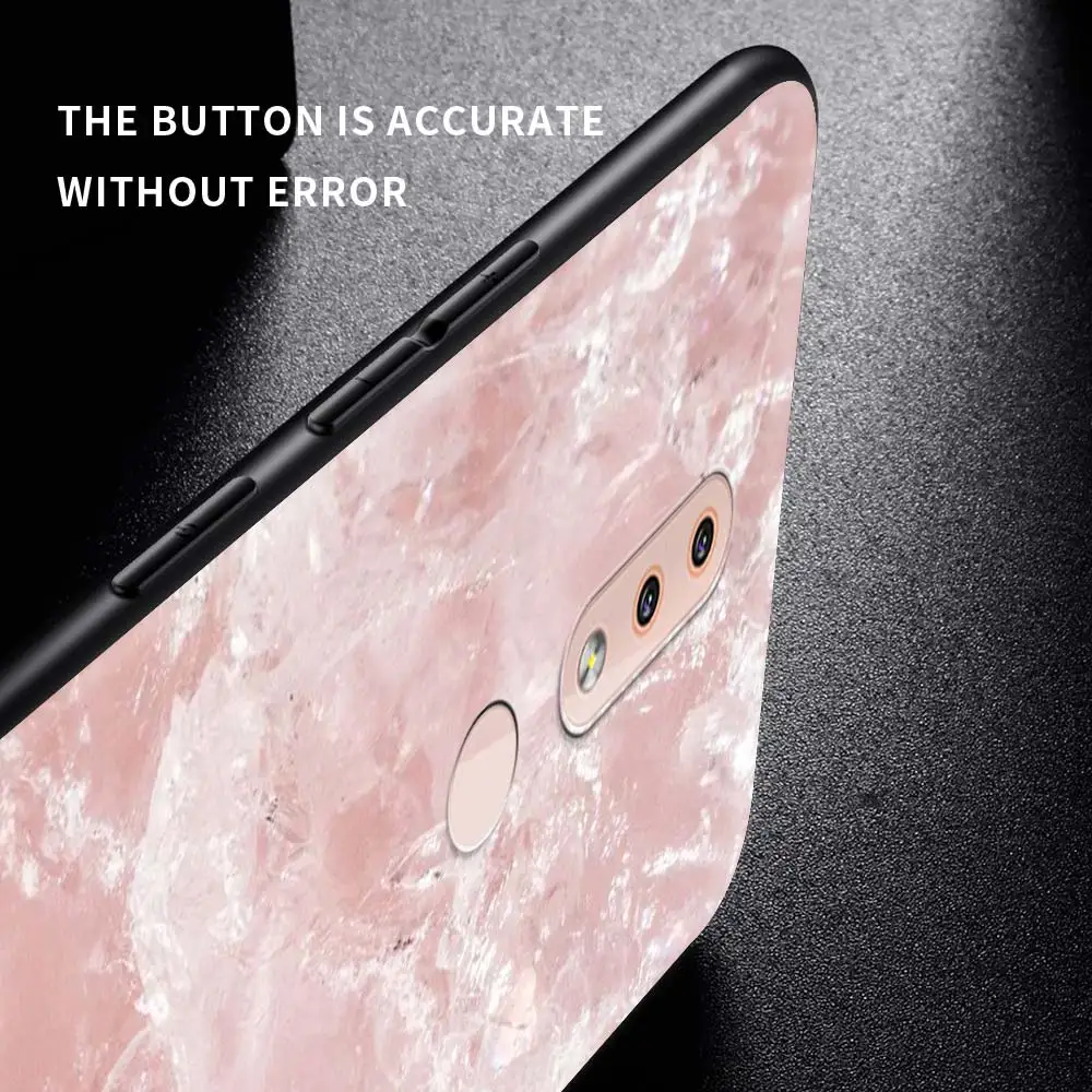 Цвет: розовый золотистый Роза с блестками сердца силиконовый чехол для