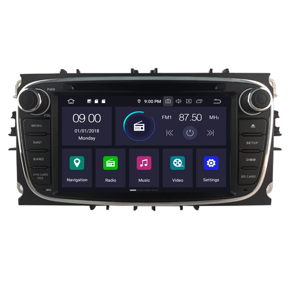 Автомагнитола для Ford Focus 2 мультимедийный плеер на Android 10 с GPS радио Bluetooth Mondeo Kuga S max