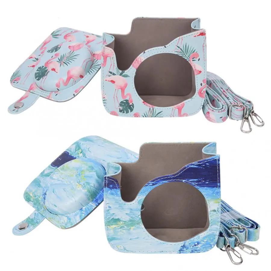 Сумка для фото из искусственной кожи портативный чехол на одно плечо камеры