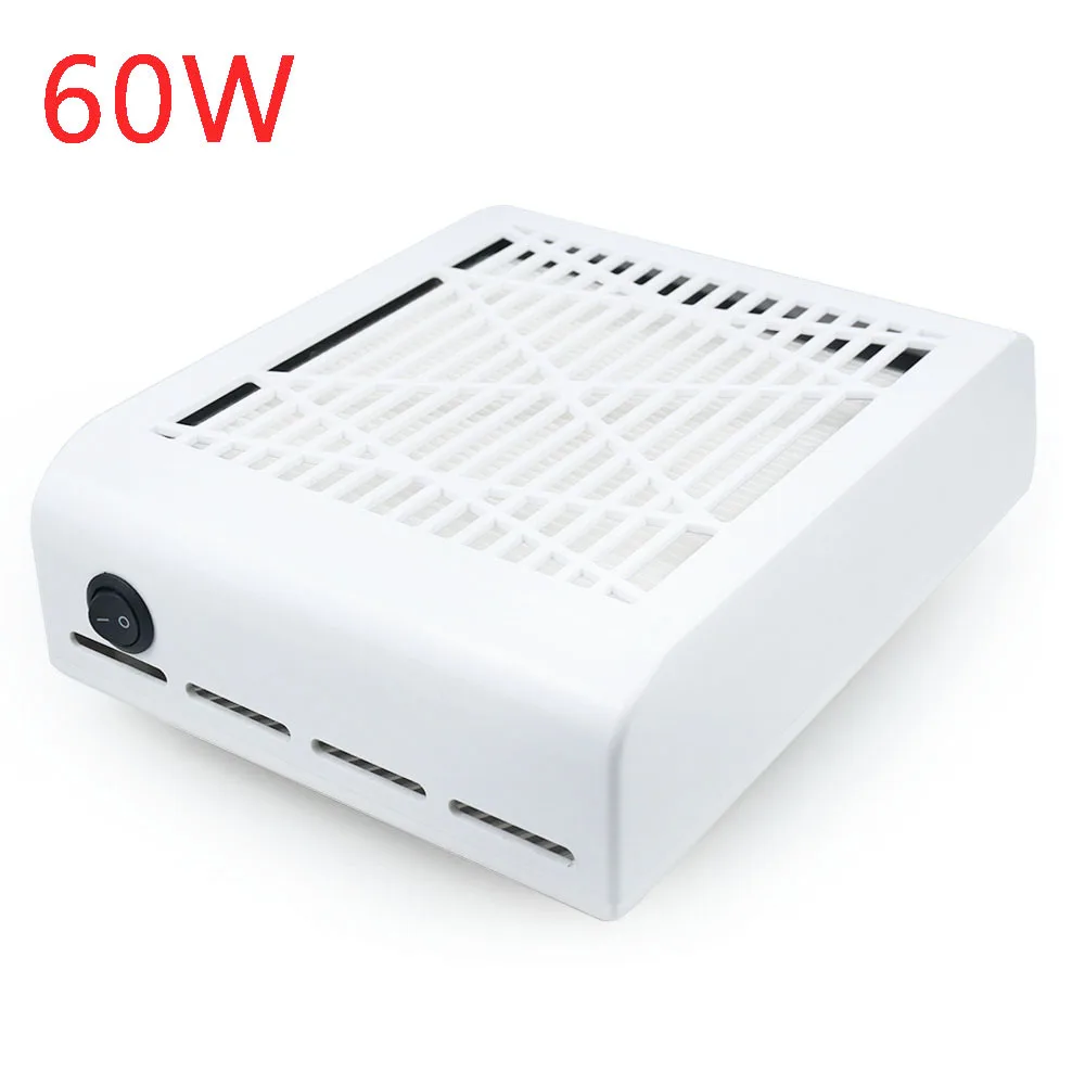 

60W nail powder vacuum cleaner with powerful fan, professional nail tool nail duster for manicure equipment