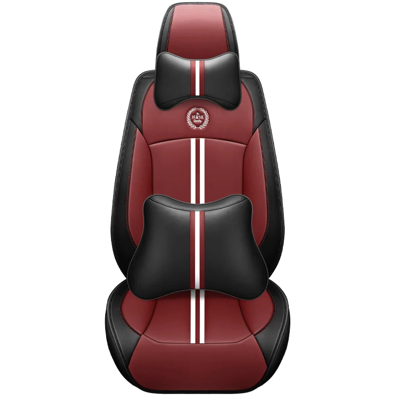 

Leather Red Car seat covers For jaguar xf xe f pace x type accessories