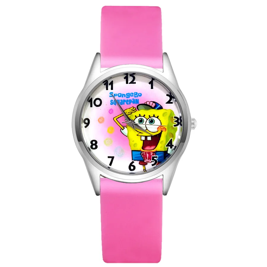 Часы Детские Мультяшные милые кварцевые мягкие с силиконовым ремешком для