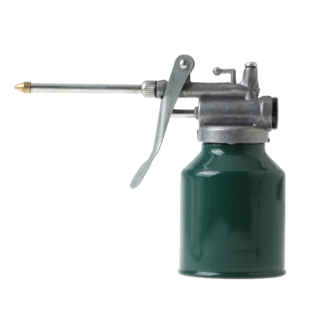 

250ml Oil Can High Pressure Hand Pump Oiler Lubrication Metal Gun For Lubricants Oiler With Oil Spray Hose Car Oil Pot Bottle