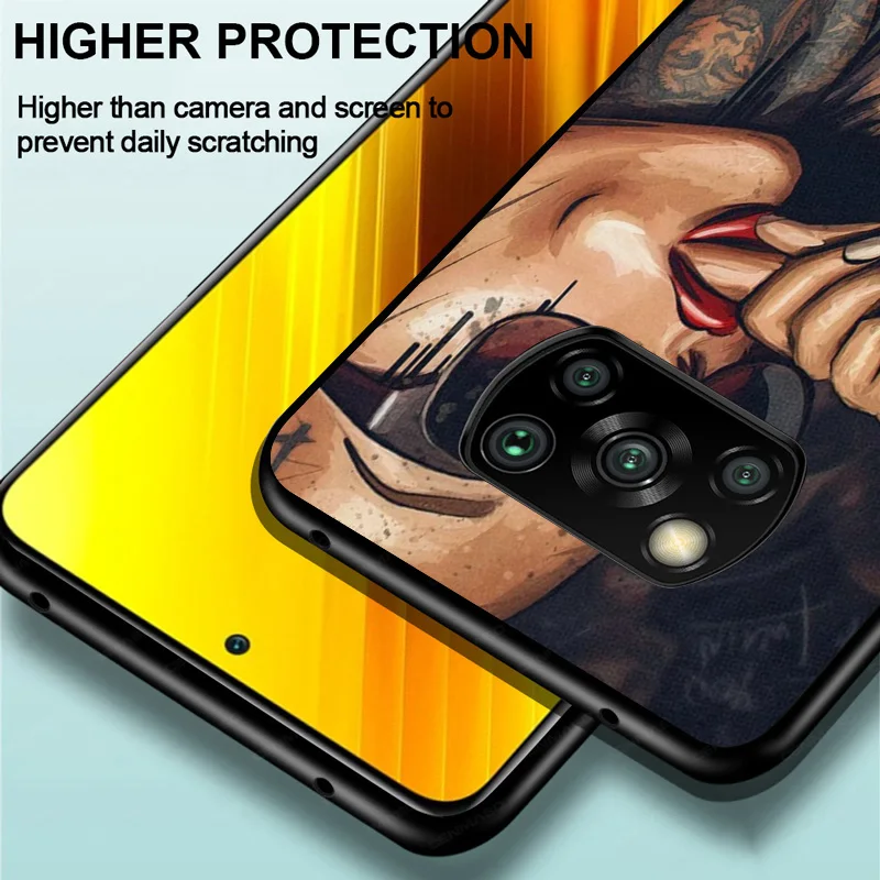 

Hot Sexy Tattoo Girls For Xiaomi Poco C3 M3 M2 X3 NFC X2 F2 Pro F1 Mi Play Mix 3 A2 Lite A1 6 5 Phone Case