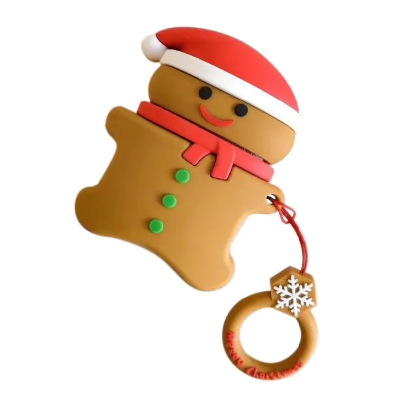 Cute Santa Claus Silicon Case Portect Cover Wireless Earphone AccessoriesFor AirPods | Электроника