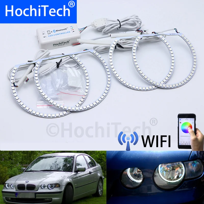 Беспроводной RGB многоцветный светодиодный дневной свет Angel Eye с Wi Fi дневное