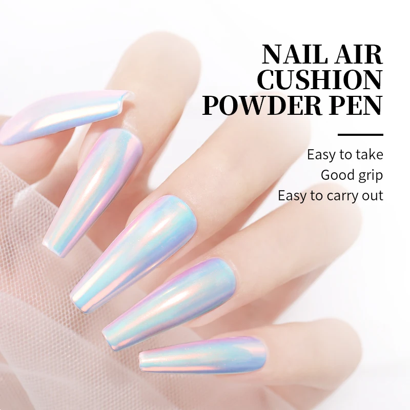 От BORN PRETTY гвоздь воздушная подушка для пудры ручка Гель лак зеркальный эффект