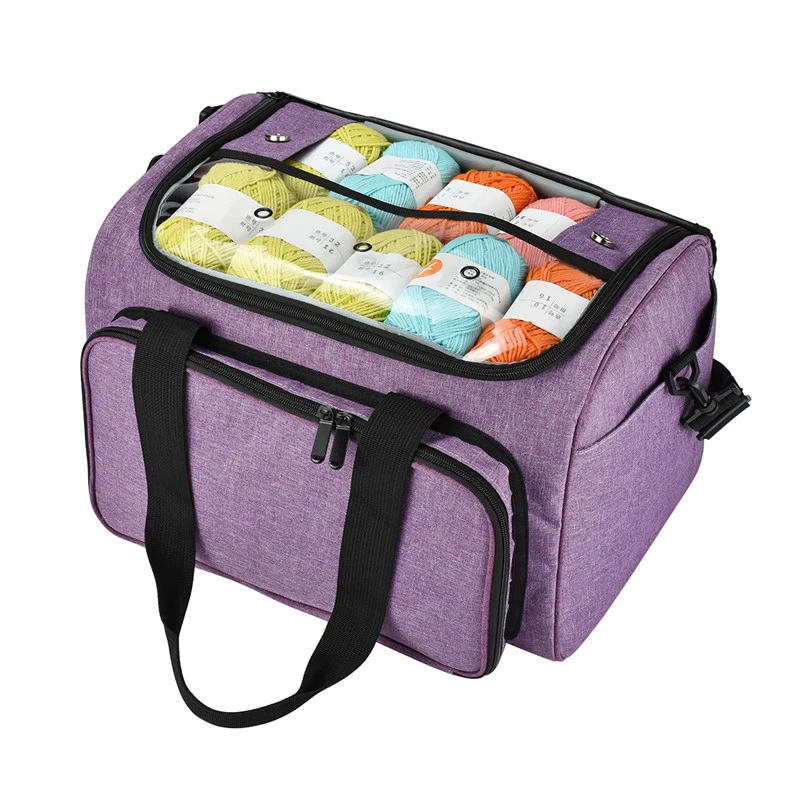 

New Arrive Women Sewing Supplies Yarn Storage Bag Handbag Yarn Organizer Crochet Knitting Accessory Bag