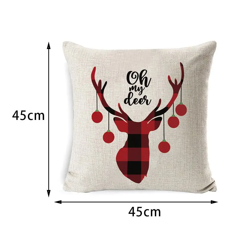 Рождественская Подушка Чехол постельное белье мягкая подушка чехол для