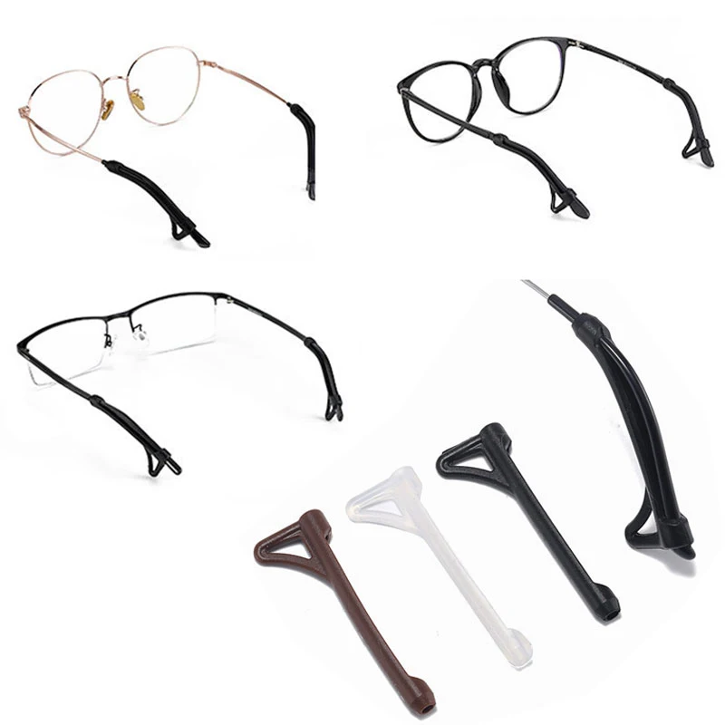 

1Pairs Anti Slip Silicone Glasses Ear Hooks For Kids And Adults Round Grips Eyeglasses Sports Temple Tips Soft Ear Hook