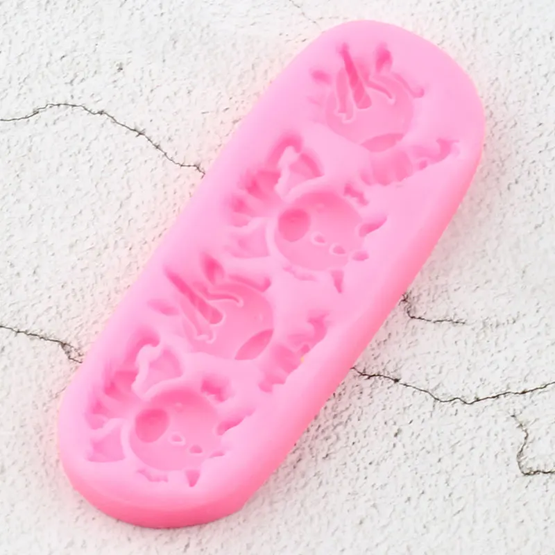 Силиконовые формы с единорогом драконом для украшения тортов из мастики DIY