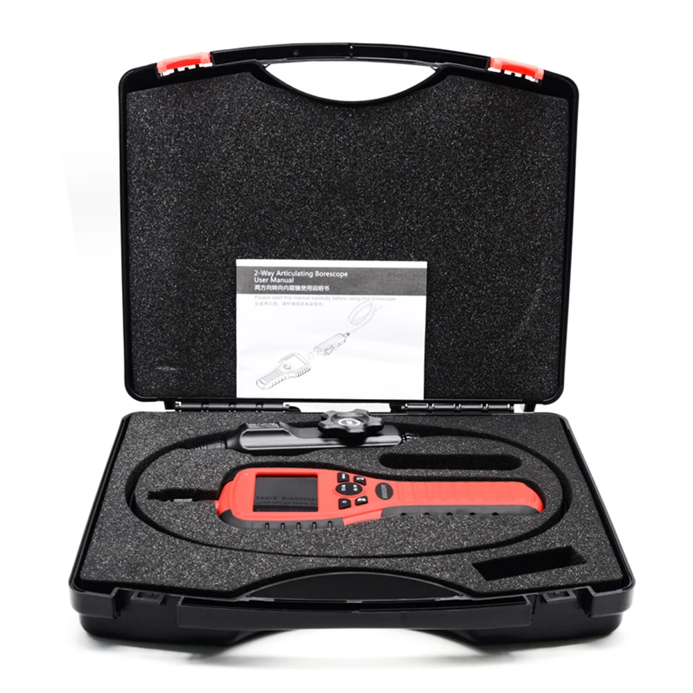 

Industrial Endoscope 6mm High-Definition Digital Borescope Camera LCD Screen Snake-Shaped 32GB Video Inspection Camera