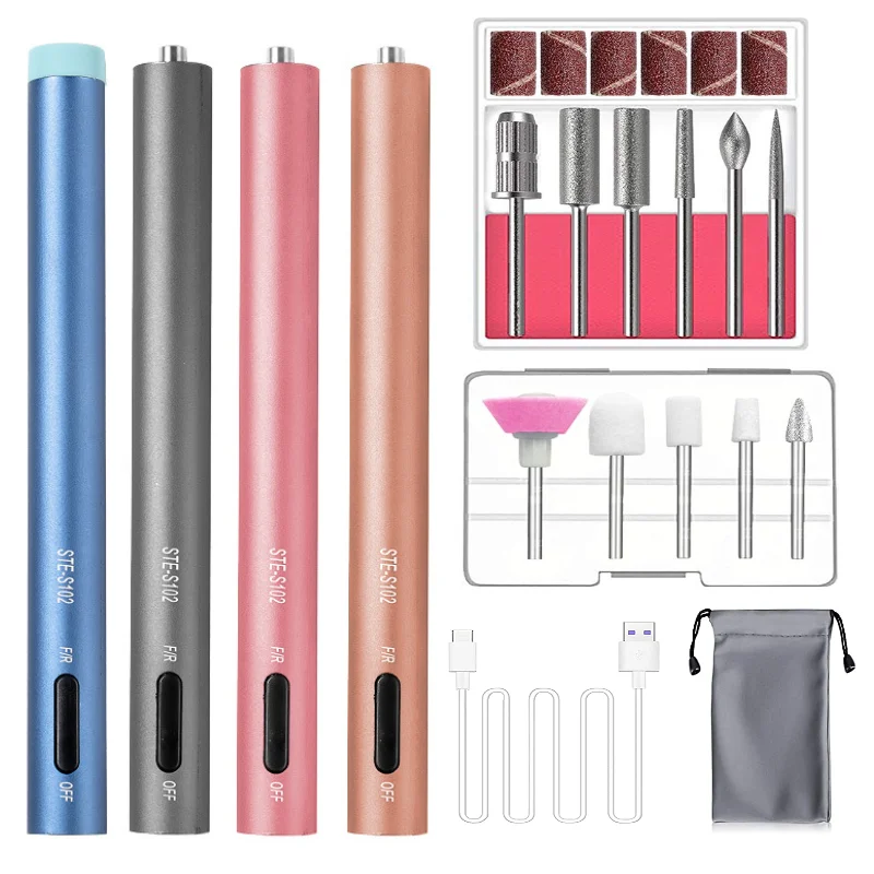 Беспроводные Фрезер для ногтей сверлильный станок светодиодный - Цена: 1662.05