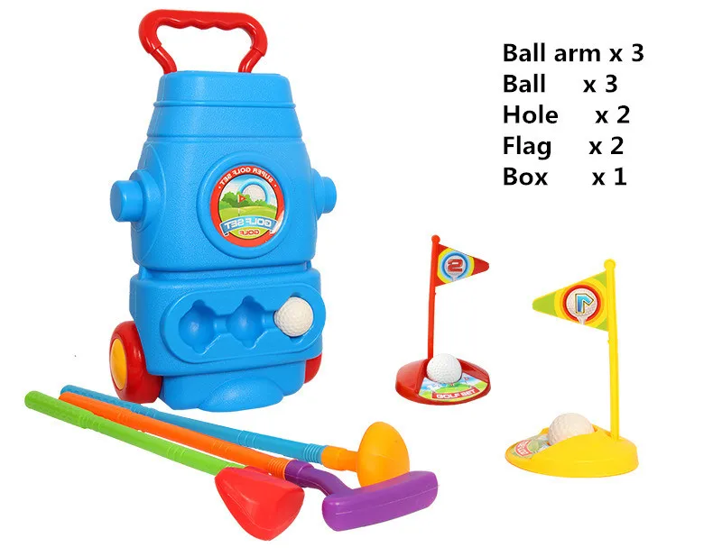 [Забавный] детский спортивный мяч для гольфа набор игрушек гольф-клубов можно