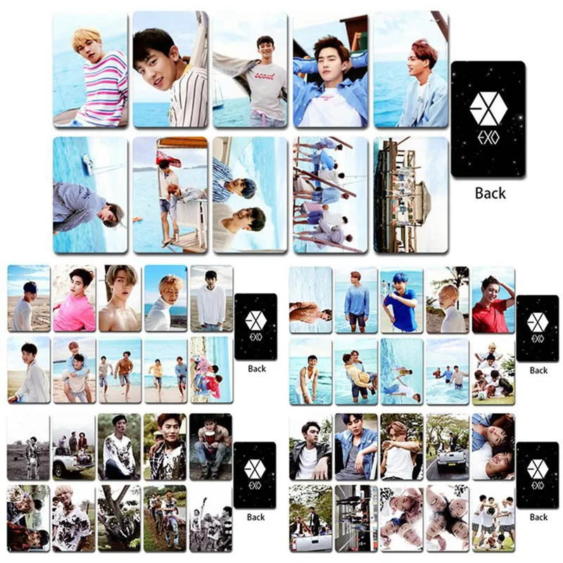 Альбом KPOP EXO 10 шт./компл. самодельная бумага ломо карта фотокарточка постер