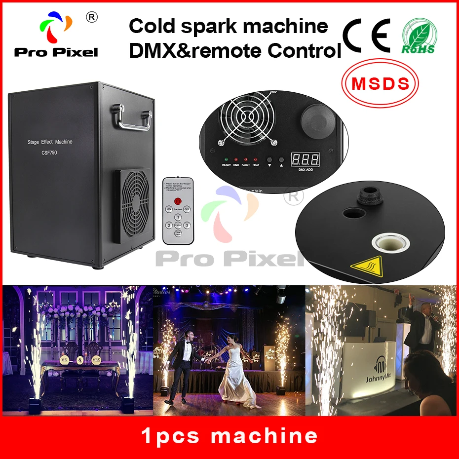 Домашняя огнеупорная машина 750 Вт сценическая электрическая холодная Искра