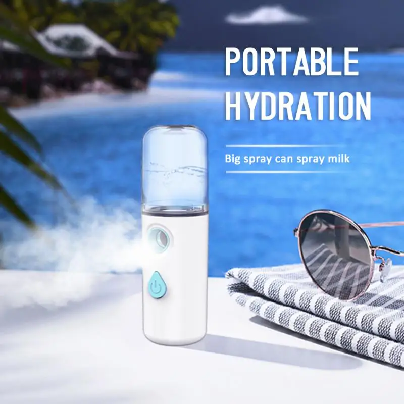 

Nano Mist Facial Sprayer Beauty Instrument USB Humidifier Rechargeable Nebulizer Face Steamer Moisturizing Beauty Dropshipping