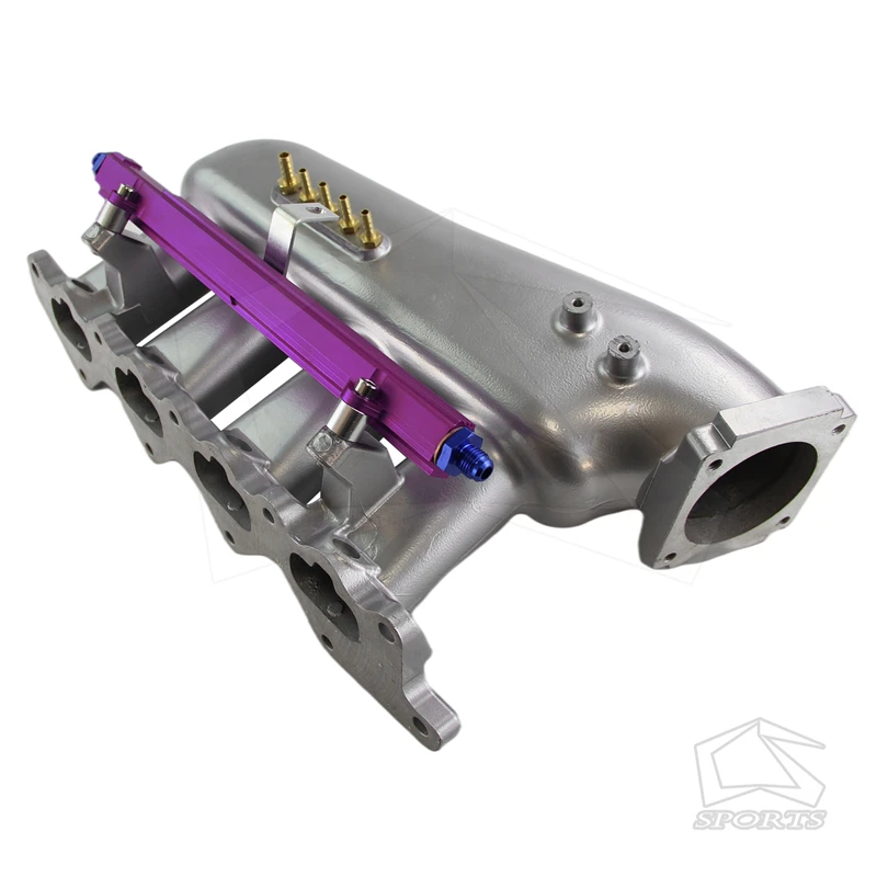 Впускной коллектор из литого алюминия + топливная направляющая для Mitsubishi EVO IV V VI