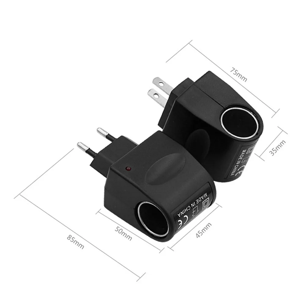 12V DC Car Power Adapter Cigarette Lighter 220V AC To Socket Converter Home Auto EU/US Plug charger Accessories | Автомобили и