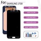 ЖК-дисплей 5,5 дюйма AMOLED с сенсорным экраном и дигитайзером в сборе для SAMSUNG Galaxy J7 2017 J730, дисплей для Samsung J730FDS J730KF