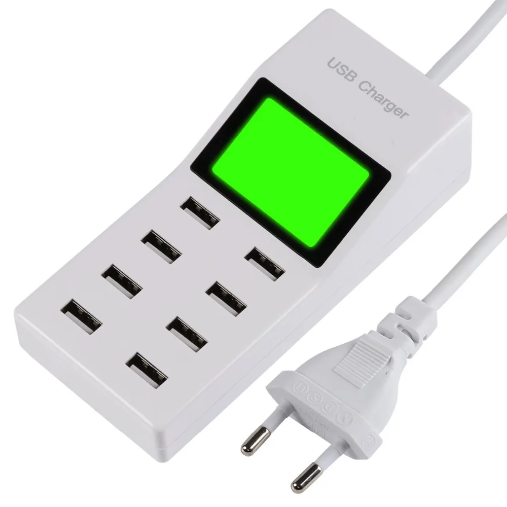 

8 Port USB Home Travel Wall AC Charger Fast Charger Power Universal Adapter For XIAOMI Samsung Galaxy HTC iphone X XR 11 12 13