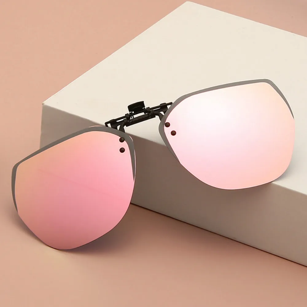 

1 Pc High Quality Unisex Clip-on Polarized Day Night Vision Flip-up Lens Driving Glasses Uv400 Riding Sunglasses For Outside