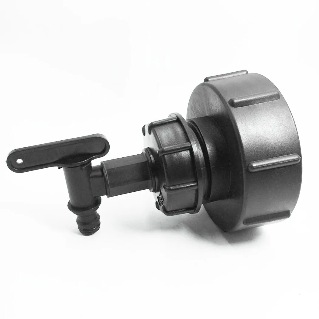 

Accessory IBC Tank Adapter Adapter Black Container Exhaust Faucet Garden
