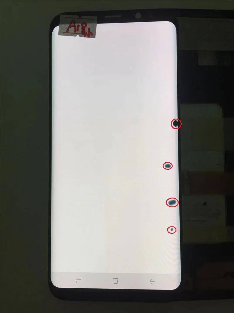 NO.A18 With SBI ORIGINAL AMOLED LCD for SAMSUNG Galaxy Display S8+ Plus G955U G955F Touch Screen Digitizer With Black Dot - Цвет: NO.A18 With SBI