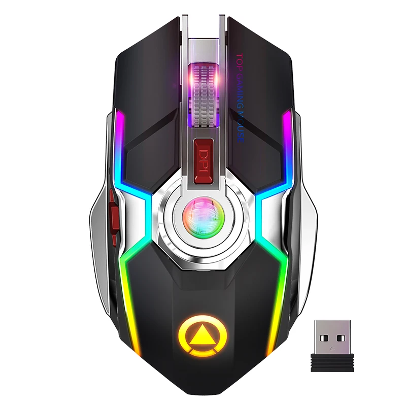 

Wireless Mouse USB Wired 4 Grades DPI 800/1200/1600 3 Buttons Online Games Competitive Mouse Gaming Mouse RGB Mouse