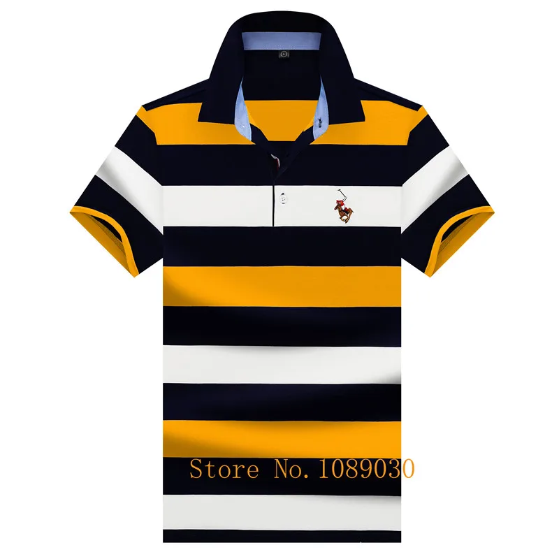 Рубашка поло Tace & Shark Мужская с длинным рукавом оригинальная брендовая Хлопковая