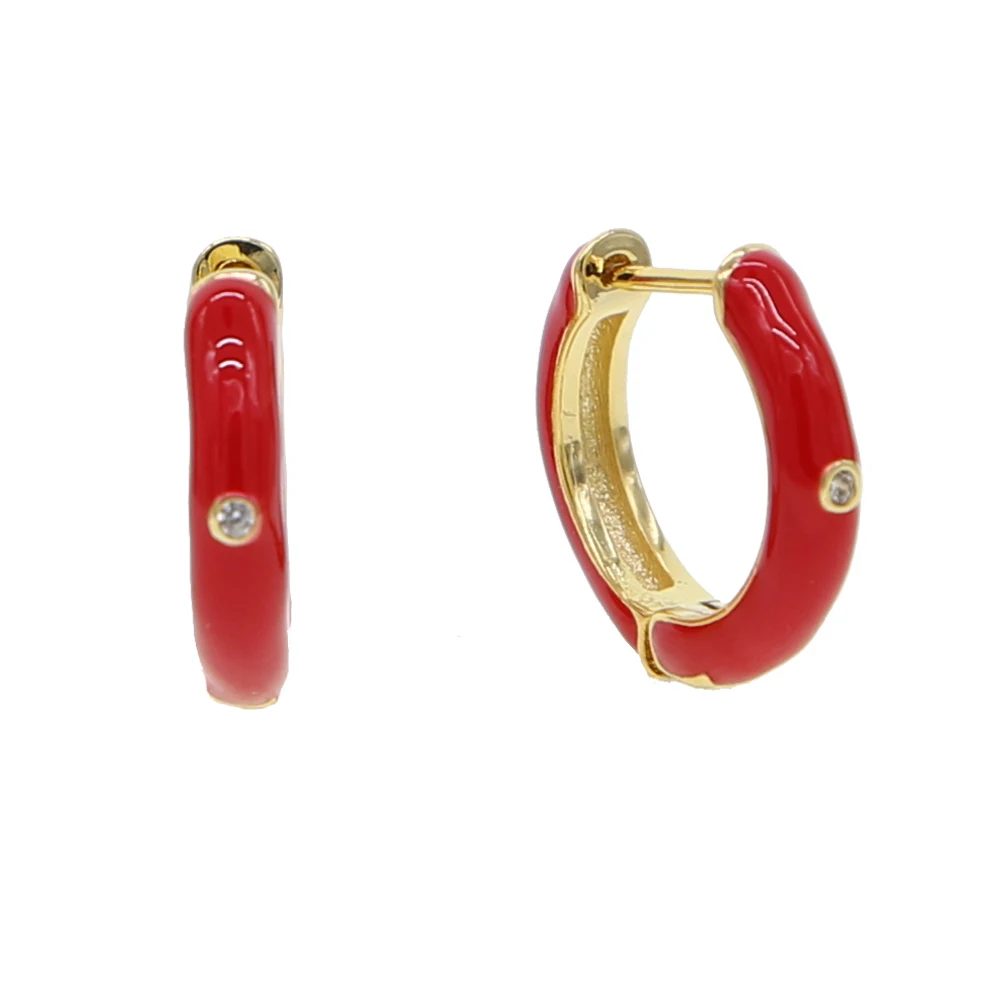 Новое поступление женские серьги для пирсинга блестящие красные круглые кольца