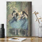 Принты на холсте классических художественных танцоров синего цвета, Эдгар дегас, стены, художественный плакат, картина, художественное оформление для дома, отеля, подарок другу